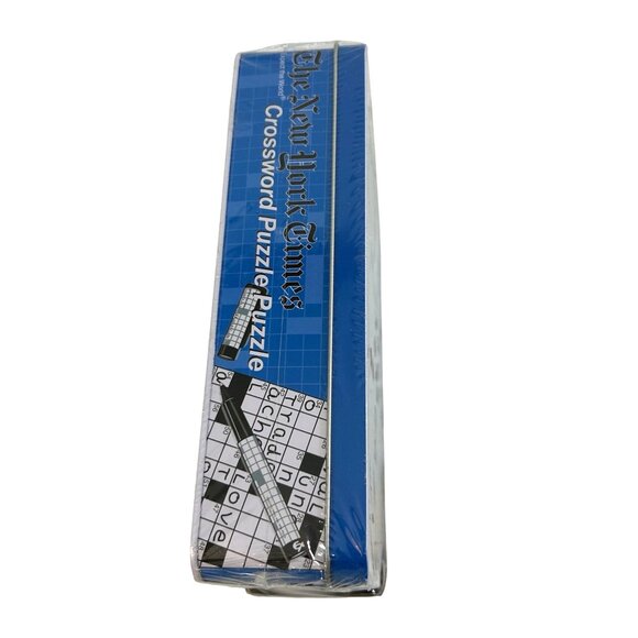 New York Times Crossword Jigsaw Puzzle 500 Pcs Tin Box Excalibur Electronics Vtg - Picture 13 of 17